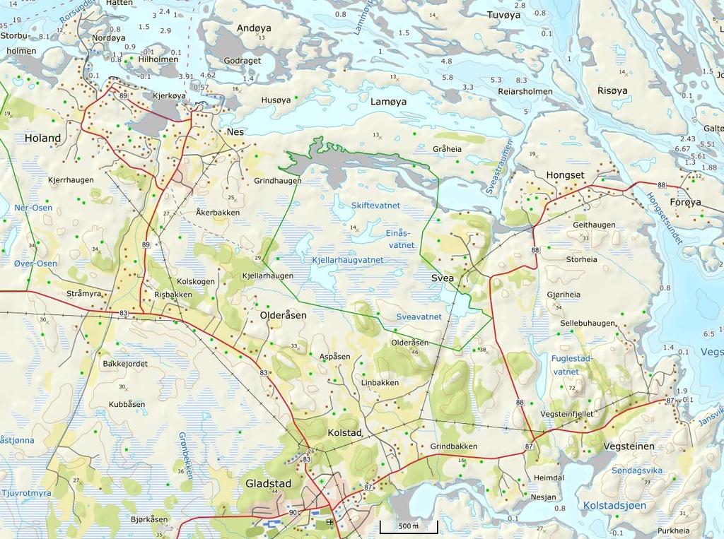 Figur 1 Oversiktsbilde over lokaliseringa av Kjellerhaugvatnet naturreservat.