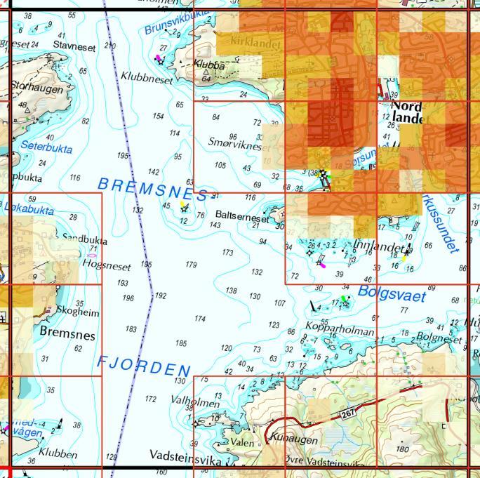 D O K Rutenettstatistikk 5km Pop_tot 1-9 innbyggere per km2 10-19 innbyggere per km2 20-99 innbyggere per km2 100-499 innbyggere per km2 500-1999 innbyggere per km2 Genererer 2000-4999 innbyggere