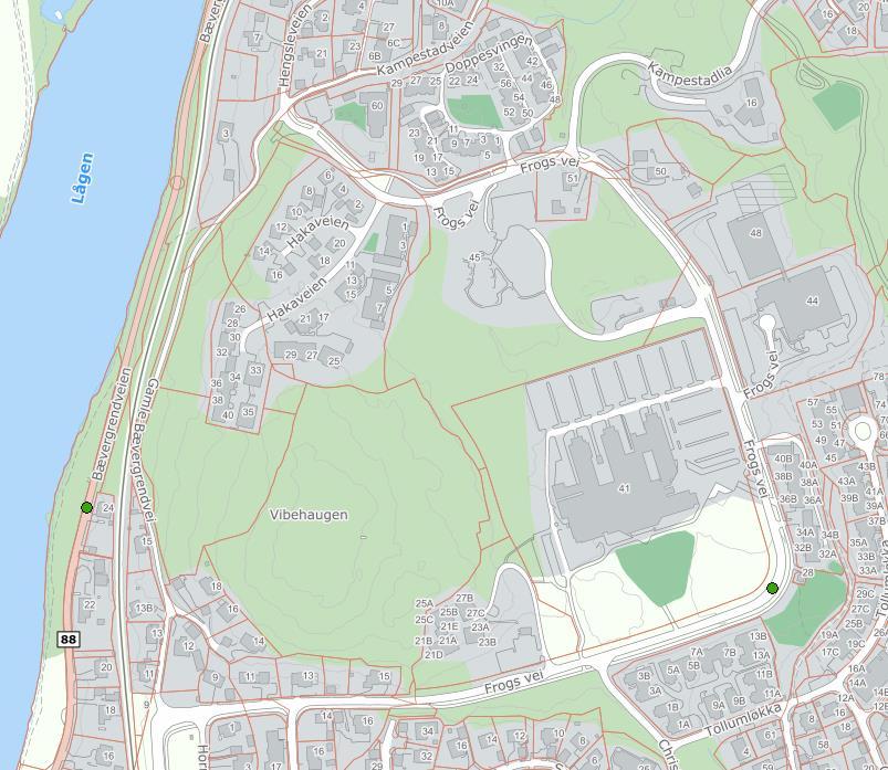 2. DAGENS SITUASJON 2.1 ULYKKESSITUASJONEN Det er tatt ut informasjon om politiregistrerte ulykker i området de siste 10 årene (2007 2016). Det er kun registrert to ulykker under denne tidsperioden.