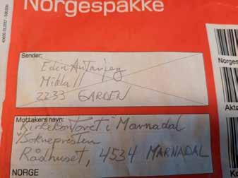 Mysteriet med Sølvskatten fra Bjelland Her en dag kom det melding om pakke til kirkekontoret i Marnardal v/soknepresten.