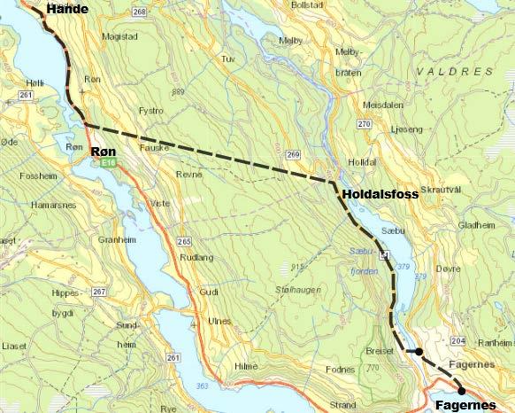 2 Kommunedelplan (KDP) for E16 Fagernes Hande ble vedtatt i 2014. Planen forutsetter at E16 legges i tunell rundt Fagernes og at E16 utbygges videre nordover som en fellestrekning med fv.