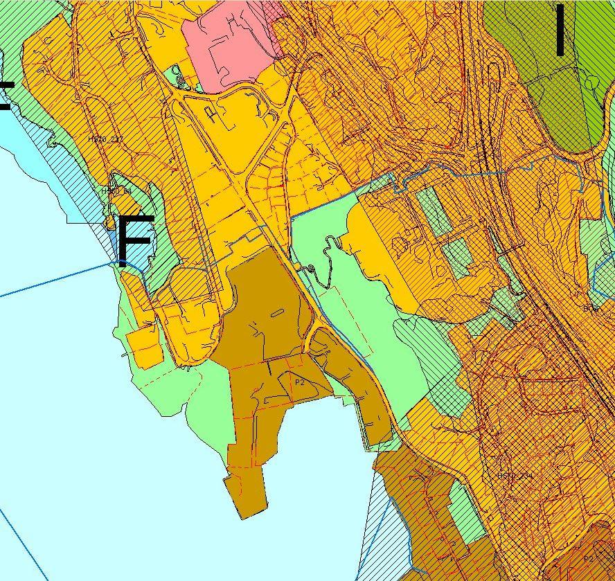 KPA 2010-2021 KpArealformålOmråde : Sentrumsformål, S8 Utsnitt av gjeldende KPA 2010-2021.