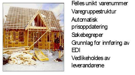 Litt historikk Startet 1993 som et samarbeid mellom Norsk Byggtjeneste og TBF Målsetning var å standardisere og forenkle oppdatering