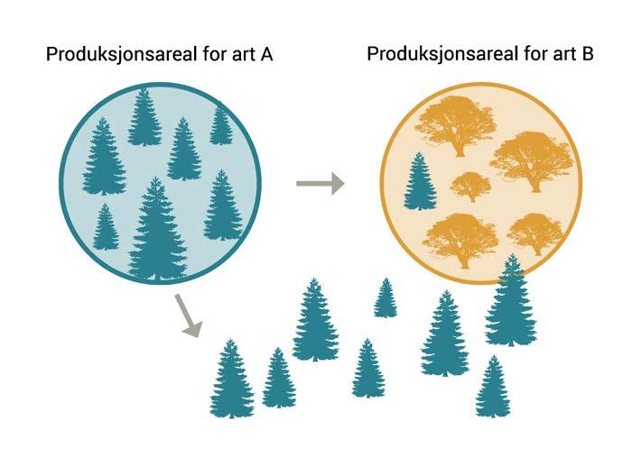 Artens produksjonsareal Produksjonsarten