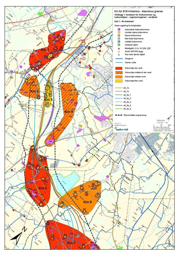 VERDIVURDERING KULTURMINNER / -MILJØ Nordbyraet og Askjum/ Holstad / Haugerud stor verdi Mellby og Holstadmarka / Salstein