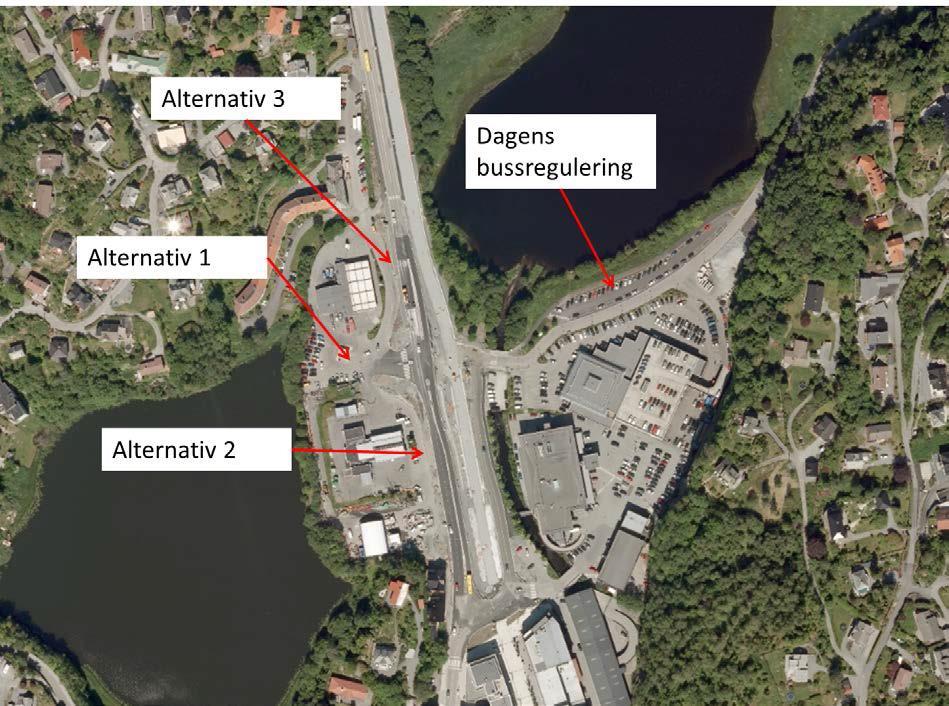 1. Grunnlagsmateriale: Notat fra Asplan Viak Asplan Viak har utarbeidet et notat den 16.12.2013 som bakgrunn for planlegging av reguleringsplasser for buss på Nesttun.