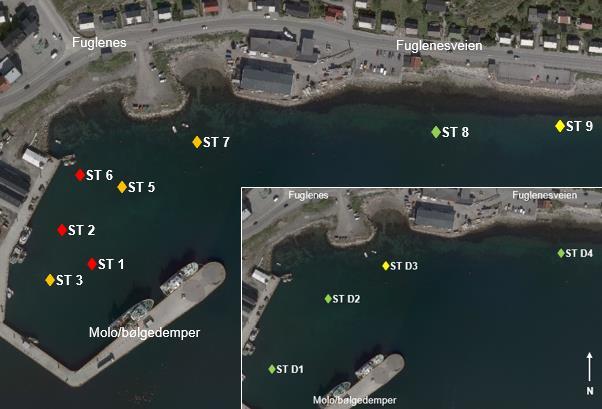 Fuglenes Hammerfest, utdyping Miljøgeologisk undersøkelse av sjøbunnsediment multiconsult.no 4 Resultater Figur 3. Fuglenes, Hammerfest.