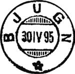 ASSURØY Poståpneri opprettet fra 01.07.1920 i Jøssund herred. BJUGN BJUGN poståpneri opprettet fra 01.09.1866 i Bjugn prestegjeld. Poståpneriet ASSURØY ble nedlagt 31.12.