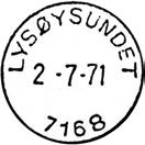 5 Type: I22 Fra gravør 14.12.1956 LYSØYSUNDET Innsendt?