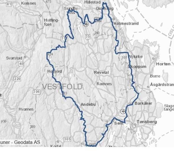 2.1. Vannområdet vårt Følgende kommuner ligger innenfor vannområde Aulivassdragets område: Re Holmestrand Hof Horten Tønsberg Sandefjord (SAS)