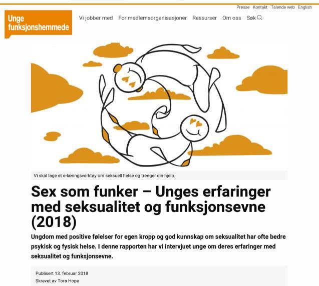 Kunnskap og informasjon om seksuell helse i helsetjenestene Helsepersonell bør gi rom for spørsmål knyttet til seksualitet og helse, og kunne gi begrenset, tilpasset informasjon om bivirkninger av