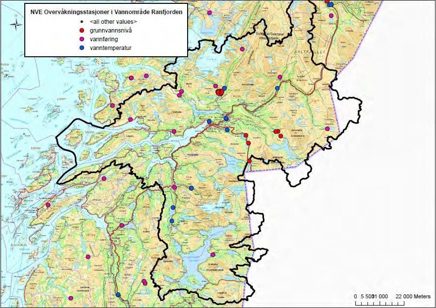 kystvannsforekomster i Sjonfjorden (datakilde: