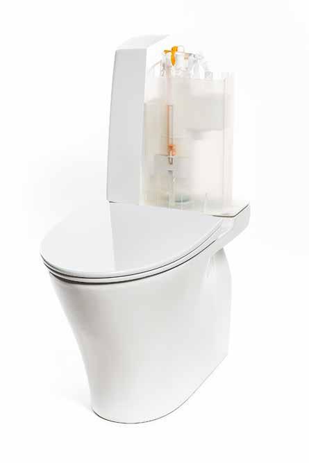 PORSGRUND Toaletter 107 2 3 SLOW CLOSE 4 FRESH WC-FUNKSJON (3) Fresh WC holder toalettet friskt og velduftende. Den nye Fresh WC staven varer lenger. Fås med duftene Ocean og Lime.