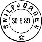 SNILLFJORDEN SNILFJORDEN poståpneri, på dampskipsanløpsstedet Skorild, i Hevne herred, ble inntil videre underholdt fra 01.04.1889.