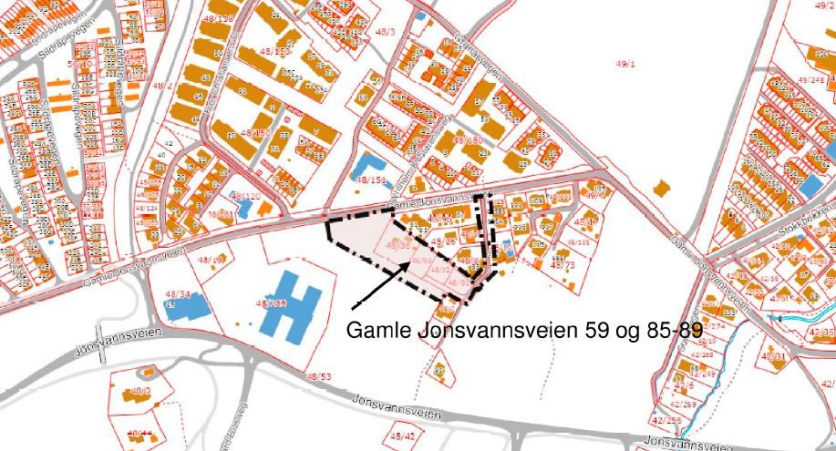 Saksframlegg Detaljregulering av Gamle Jonsvannsveien 59, 85, 87 og 89, sluttbehandling Arkivsaksnr.