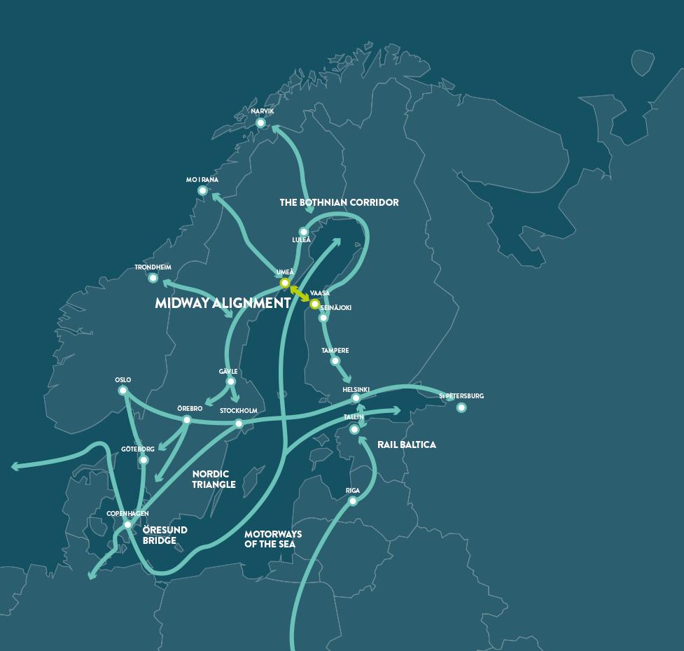 Mo i Rana Helgeland Region - Northern Norway Linking both "Scandinavian- Mediterranean Corridor (Stockholm), and