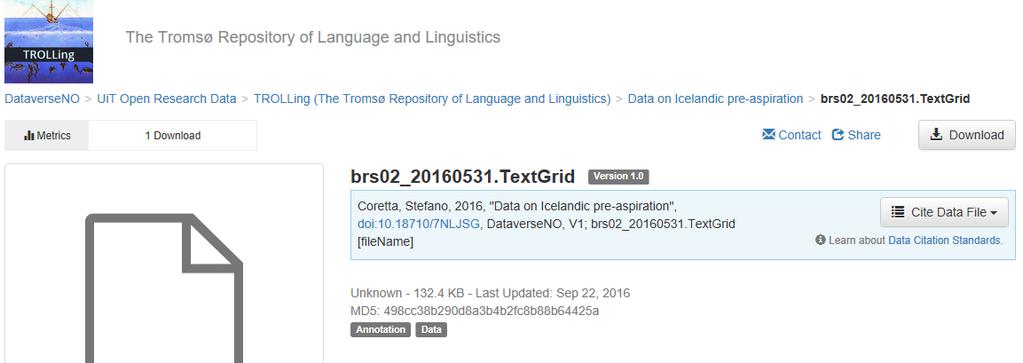 Henvisning i tekst: Enkeltfila Suggestion: [...] citing at the lowest level for which there is a DOI.