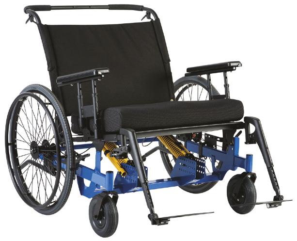 Puter bestilles separat, se tilbehør på side 12. Eclipse Tilt kan tiltes 30 o for optimal komfort og posisjonering i rullestolen. Stålrammen gjør det til en veldig sterk og slitesterk rullestol.
