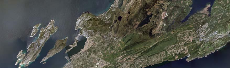 4 Beskrivelse av planområdet, eksisterende forhold 4.1 BELIGGENHET Planområdet ligger på Hunstad cirka 9 km øst for Bodø sentrum som vist på ortofoto (under).