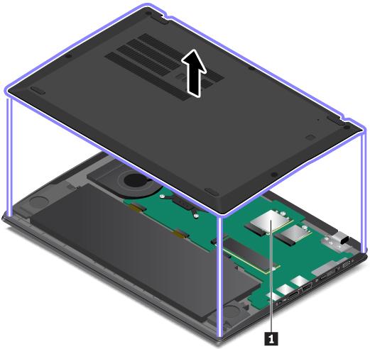 For den trådløse modulen som kan installeres av bruker, er det faktiske FCC ID- og ICsertifiseringsnummeret festet til den trådløse WAN-modulen 1 som er installert i datamaskinen.