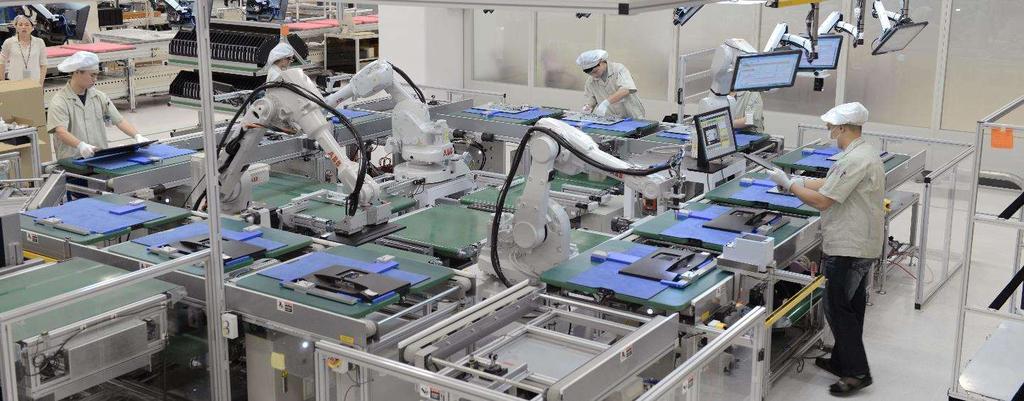 Robots have a critical role in the Factory of the Future Efficient at every level Reliable and available Integrated