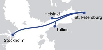 VISUMFRITT CRUISE TIL ST.PETERSBURG 1 natt i Helsinki og 3 netter om bord i cruisefartøyet M/S Anastasia.