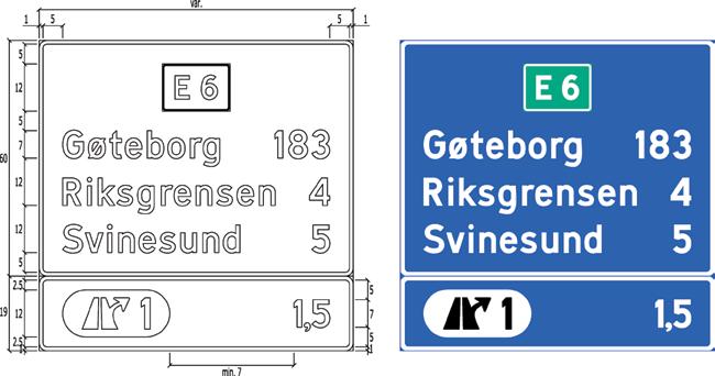 2 på tofelts (motortrafikk)veg.