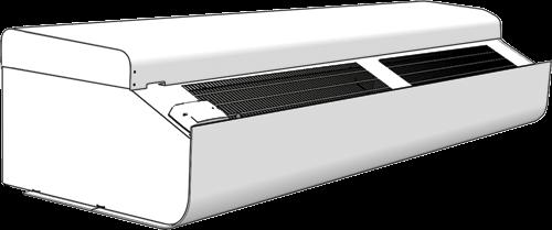 Tilbehør P3500/4200 - Horisontal montering P3DW P4DW P3DC P4DC Større innganger P3DW/P4DW, designpakke for veggmontering Gir en penere installasjon mot vegg ved å