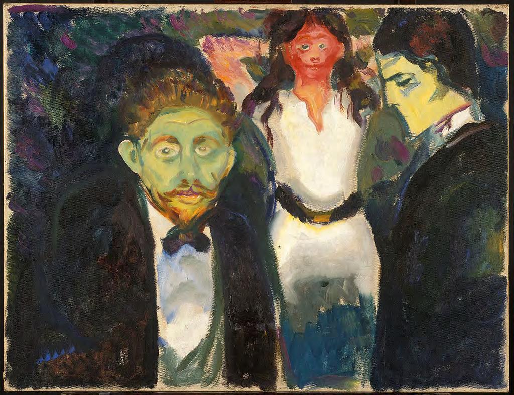 Sjalusi (1907), Edvard Munch.