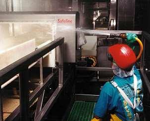 Metalldetektering av kjøttprodukter Safeline metalldetektor tåler kraftig rengjøring.