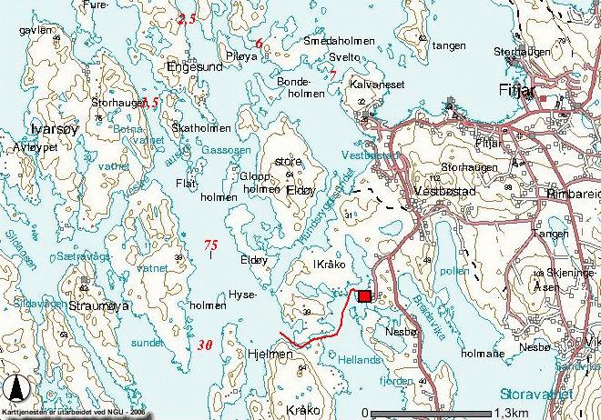 KOBBAVIKA Settefiskanlegget ligger innerst i Hellandsfjorden i Fitjar kommune, som er en grunn terskelfjord og uegnet som resipient.