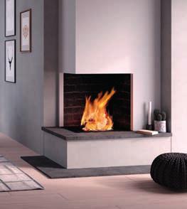 Kassettløsning En åpen grue som ikke er i bruk stjeler varme fra rommet og har en vesentlig lavere virkningsgrad enn et lukket ildsted.