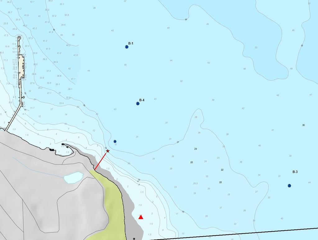 Figur 5-4. Strømmålinger ca. 100 meter fra utslippet til Essoraffineriet på Slagentangen, 15. april 2015. 5.3 Miljøgifter 5.3.1 Sediment Sedimentprøvene ble analysert for tungmetaller, PAH og THC.