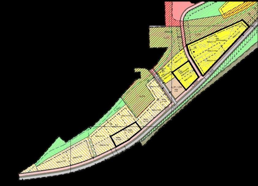 Landåsutbygging Boliger nord for Lerkeveien gis