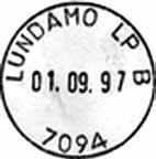 1937. LUNDAMO Innsendt?? Registrert brukt fra 29-4-38 HFK til 29-8-68 KjA Stempel nr.