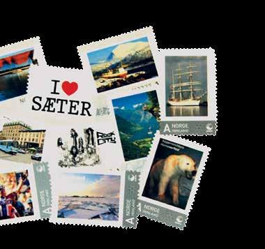 personlige frimerker, porto A-Innland kr 290,- Ark med
