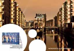2014 Utstillingskortet har hentet motivet sitt fra den nyrenoverte Speicherstadt ved Hamburg havn.