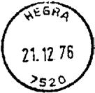 Stempel nr. 10 Type: I22N Fra gravør 11.03.1974 HEGRA Innsendt?