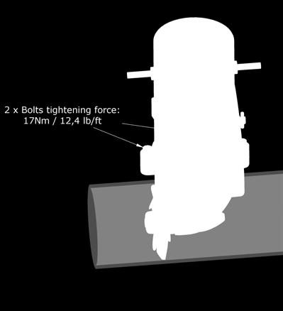 Use the enclosed template to measure the driveshaft has come through the motorbracket with the correct height Fig 1c. 2. Slide the motor gently onto the driveshaft and motor bracket.