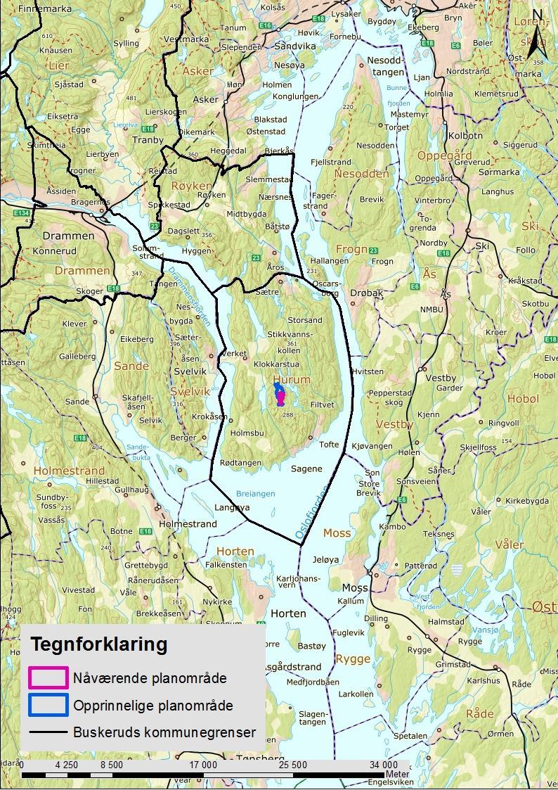 Figur 1: Oversikt over planområdet.