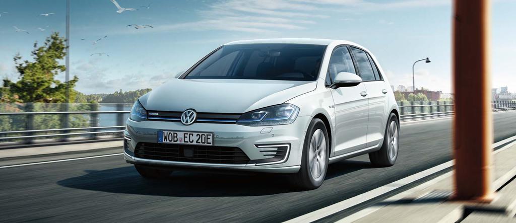 Spenning som varer Med Volkswagen e-golf kjører du elektrisk og bærekraftig. Bilen oppfyller tidens krav og viser vei inn i fremtiden med fornybare energikilder og lokal utslippsfri kjøring.