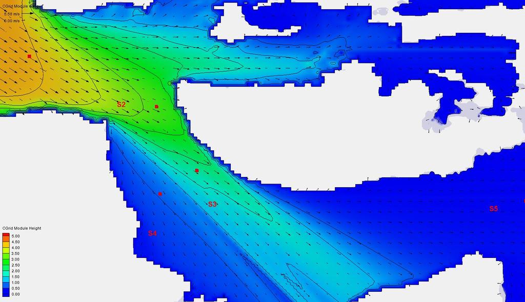 vmodelldata kalibreres ved bruk av målinger Variasjon av sjøtilstand over det