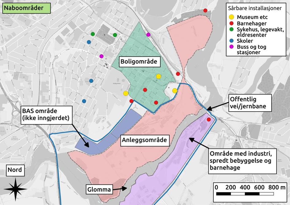 til Borregaard. Bildet er orientert rett Nord.