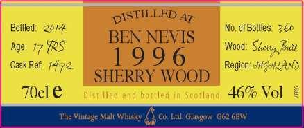 2 nye single cask i Coopers Choice-serien Coopers Choice Ledaig 2005 9 YO cask #0064 Single malt destillert på Tobermory i 2005. Her er det brukt destillat med røyk, og dermed ble det en Ledaig.