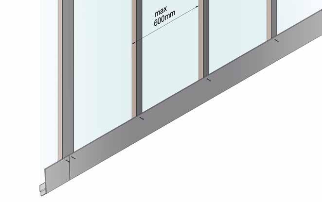 Installering av den første planken VIVIX Lap planker kan installeres på både tre- og stålrammeverk Du burde alltid kle veggen nedenfra og opp Forhåndbor din første planke i henhold til din
