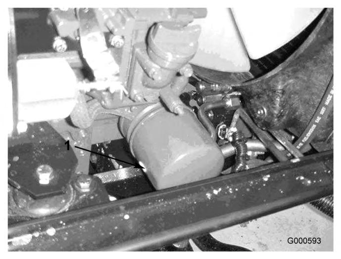 Justere gassen Juster gasskabelen (Figur 37) slik at regulatorspaken på motoren berører settboltene for høy og lav hastighet før gasspaken berører sporet i foten av setet.
