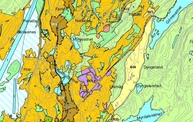 52, bnr. 1 mfl., gnr. 53, bnr. 2 mfl., Dyngelandsåsen boligområde.