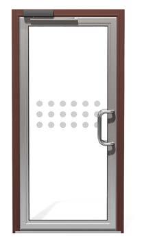 Finnes i ulike utførelser, men dørene kan monteres uten terskel med mm klaring i underkant.