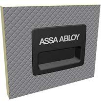 med ASSA ABLOYlogoen. 1.3.8 Skåtelås En standard leddheiseport er utstyrt med skåtelås.