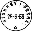 1878 Stempel nr. 5 Type: TA Utsendt 21.08.1937 STOKKØY I FOSNA Innsendt?